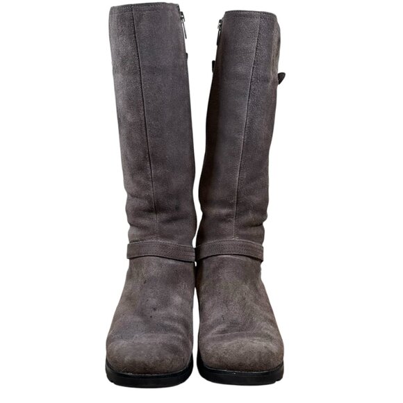 UGG Jillian Gray Suede Knee Boots - Picture 3 of 12